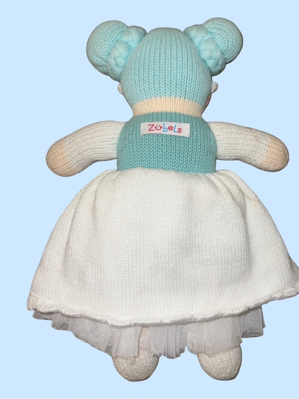 Zubels Charlotte the Ice Princess Stuffed Knit Doll Baby Plush